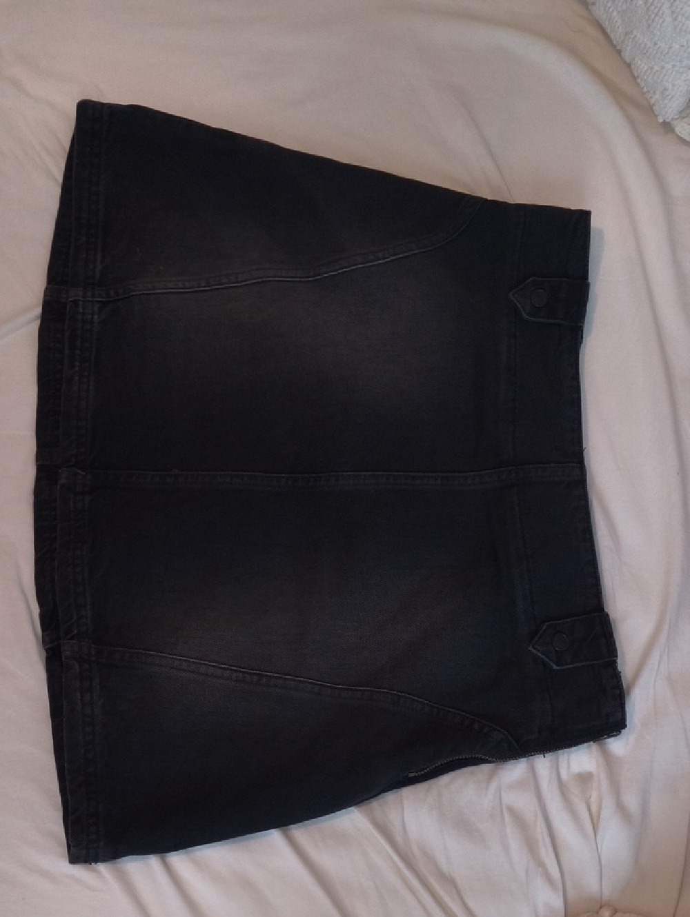 We The Free (Free People) Black Denim Skirt